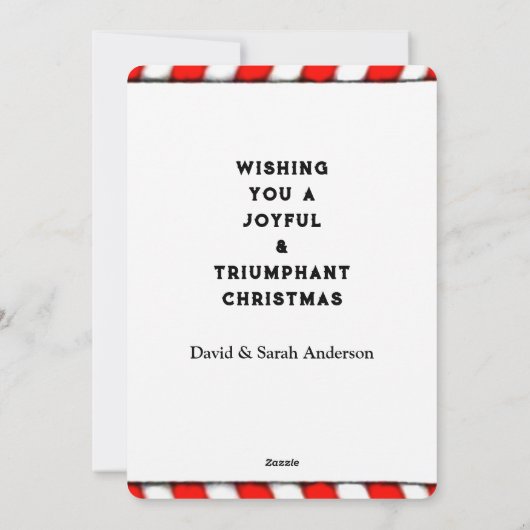 ピックルおもしろいボールのクリスマス シーズンカード (裏面)