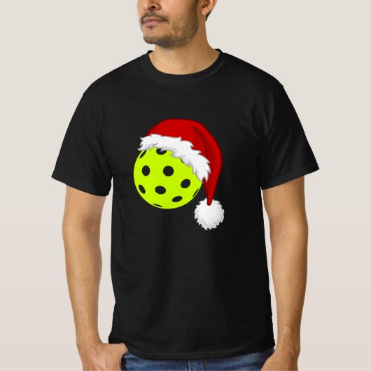 ピックルおもしろいボールのクリスマス Tシャツ (正面)