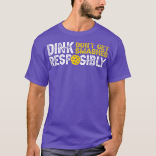 ピックルおもしろいボールのチーム服Dink責任ある Tシャツ