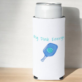 ピックルおもしろいボールのビッグDinkエネルギー スリム缶クーラー