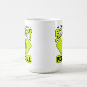 ピックルおもしろいボールのヴィンテージに申し訳ない コーヒーマグカップ (中央)