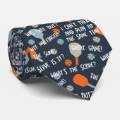 ピックルおもしろいボールの言い訳ブルーオレンジ ネクタイ (ロール)