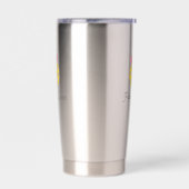 ピックルおもしろいボールクイーンパーソナライズされたモノグラム名 保温保冷タンブラー (左面)