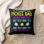 ピックルおもしろいボールチーム引用文ピックボール選手 クッション (ブランケット)