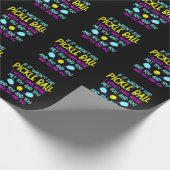 ピックルおもしろいボールチーム引用文ピックボール選手 ラッピングペーパー (角)