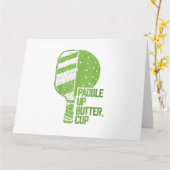 ピックルおもしろいボールパドルアップバターカップ カード (黄色い花)