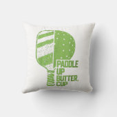 ピックルおもしろいボールパドルアップバターカップ クッション (裏面)