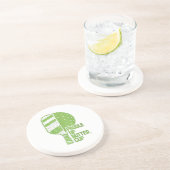 ピックルおもしろいボールパドルアップバターカップ コースター (側面)