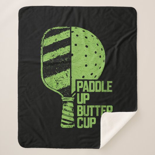 ピックルおもしろいボールパドルアップバターカップ シェルパブランケット (正面)