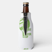 ピックルおもしろいボールパドルアップバターカップ ボトルクーラー (ボトル裏面)