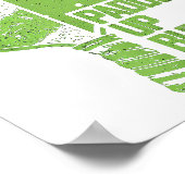 ピックルおもしろいボールパドルアップバターカップ ポスター (角)