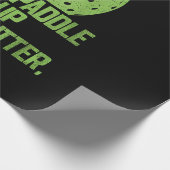 ピックルおもしろいボールパドルアップバターカップ ラッピングペーパー (角)