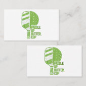 ピックルおもしろいボールパドルアップバターカップ 名刺 (正面/裏面)