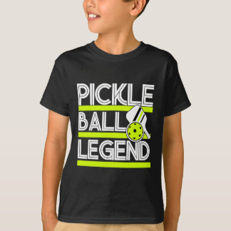 ピックルおもしろいボールパドルスポーツプレーヤーのピックルボール Tシャツ