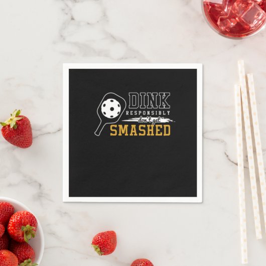 ピックルおもしろいボールパンズディンク責任あるスポーツ遊 スタンダードカクテルナプキン (インサイチュ)