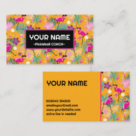 ピックルおもしろいボールパーティーフラミンゴ 名刺