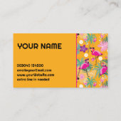 ピックルおもしろいボールパーティーフラミンゴ 名刺 (裏面)