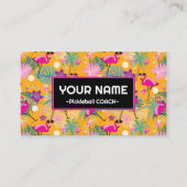 ピックルおもしろいボールパーティーフラミンゴ 名刺 (正面)