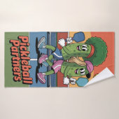 ピックルおもしろいボールピックボールパートナズマスコットビーチ バスタオル (バスタオル)