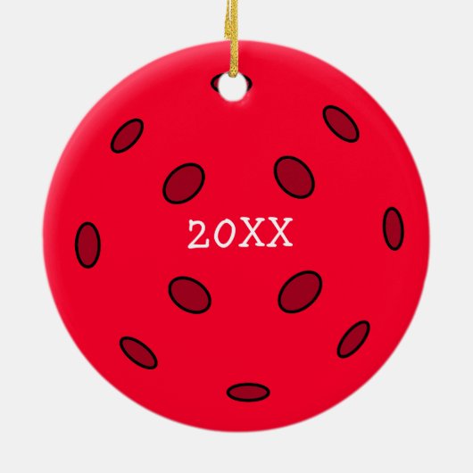 ピックルおもしろいボールプンクリスマス セラミックオーナメント (裏面)