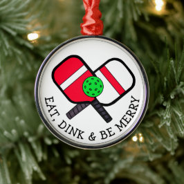 ピックルおもしろいボールプンクリスマス メタルオーナメント