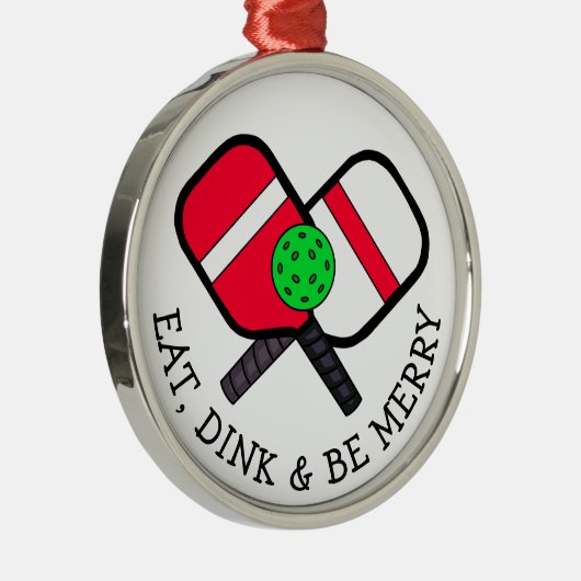 ピックルおもしろいボールプンクリスマス メタルオーナメント (右)