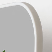 ピックルおもしろいボールライフ引用文ブラック&ホワイト。レッド。ブルー ピックルボールラケット (左詳細)