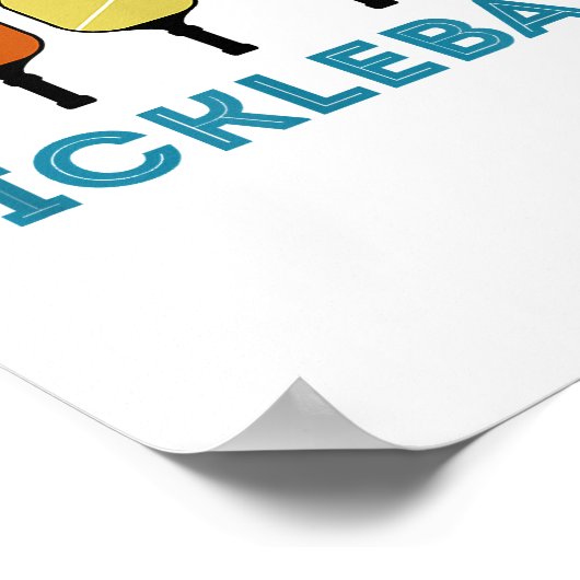 ピックルおもしろいボールレトロヴィンテージ ポスター (角)