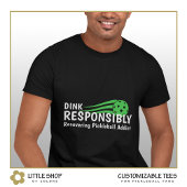 ピックルおもしろいボール中毒の回復パーソナライズされた中 Tシャツ