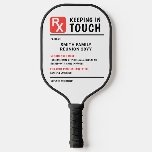 ピックルおもしろいボール処方ファミリー懇親会 ピックルボールラケット (正面)