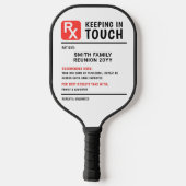 ピックルおもしろいボール処方ファミリー懇親会 ピックルボールラケット (裏面)