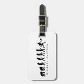 ピックルおもしろいボール発パーソナライズされた生法 ラゲッジタグ (正面縦)