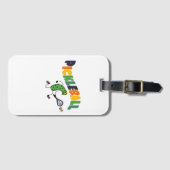 ピックルおもしろいボール遊ズのピックボール ラゲッジタグ (正面横)