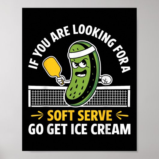 ピックルおもしろいボール選手パドルボール恋人メンズ女性 ポスター (正面)