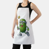 ピックルおもしろいボール選手パドルボール愛好家 エプロン (インサイチュ)