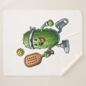 ピックルおもしろいボール選手パドルボール愛好家 シェルパブランケット (正面(横))