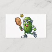 ピックルおもしろいボール選手パドルボール愛好家 名刺 (裏面)