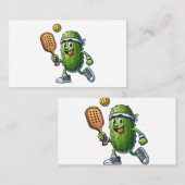 ピックルおもしろいボール選手パドルボール愛好家 名刺 (正面/裏面)