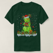 ピックルおもしろいボール雪だるまクリスマスライトピックボールCh Tシャツ (デザイン正面)
