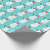 ピックルおもしろいボール雪だるまホリデーラッピング紙 ラッピングペーパー (角)