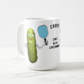 ピックルおもしろいボール コーヒーマグカップ (正面左)