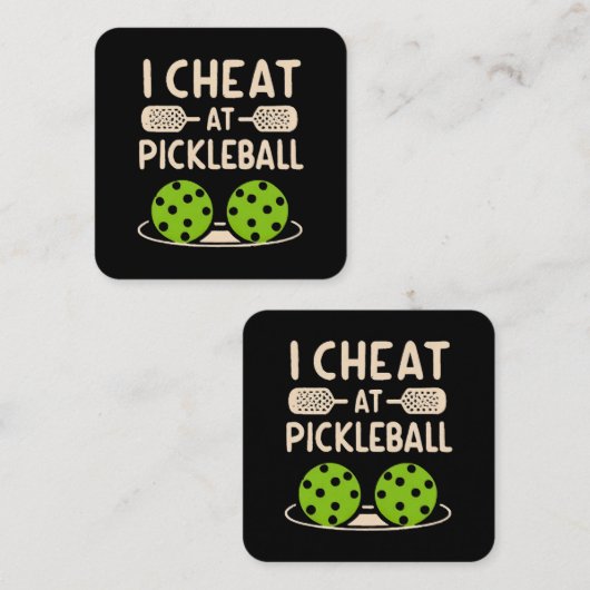 ピックルおもしろいボール スクエア名刺 (正面/裏面)