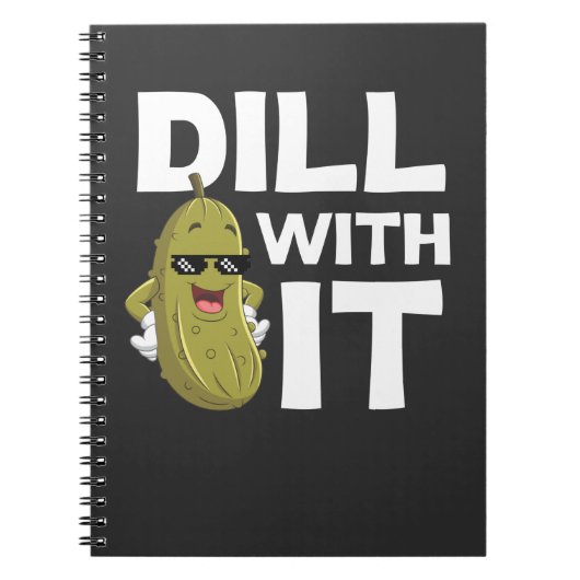 ピックルおもしろい引用文ベジタリアンフードパンユーモア ノートブック (正面)