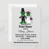 ピックルおもしろい新郎新婦ブライダルシャワー インビテーションポストカード (正面/裏面)