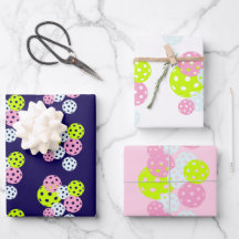 ピックルかわいらしボールラッピング紙