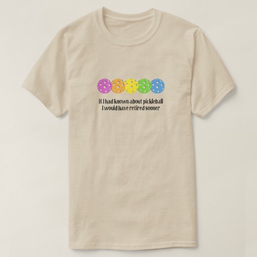 ピックルもしボールのことは知っていた Tシャツ (デザイン正面)