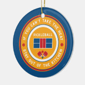 ピックルもしボール:熱は取れない….. セラミックオーナメント (左)