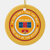 ピックルもしボール：熱は取れない….. セラミックオーナメント (正面)