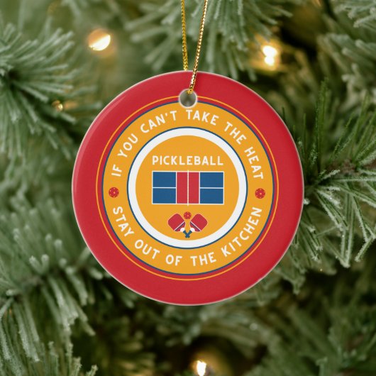 ピックルもしボール：熱は取れない….. セラミックオーナメント (ツリー)