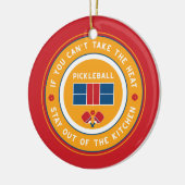 ピックルもしボール：熱は取れない….. セラミックオーナメント (左)